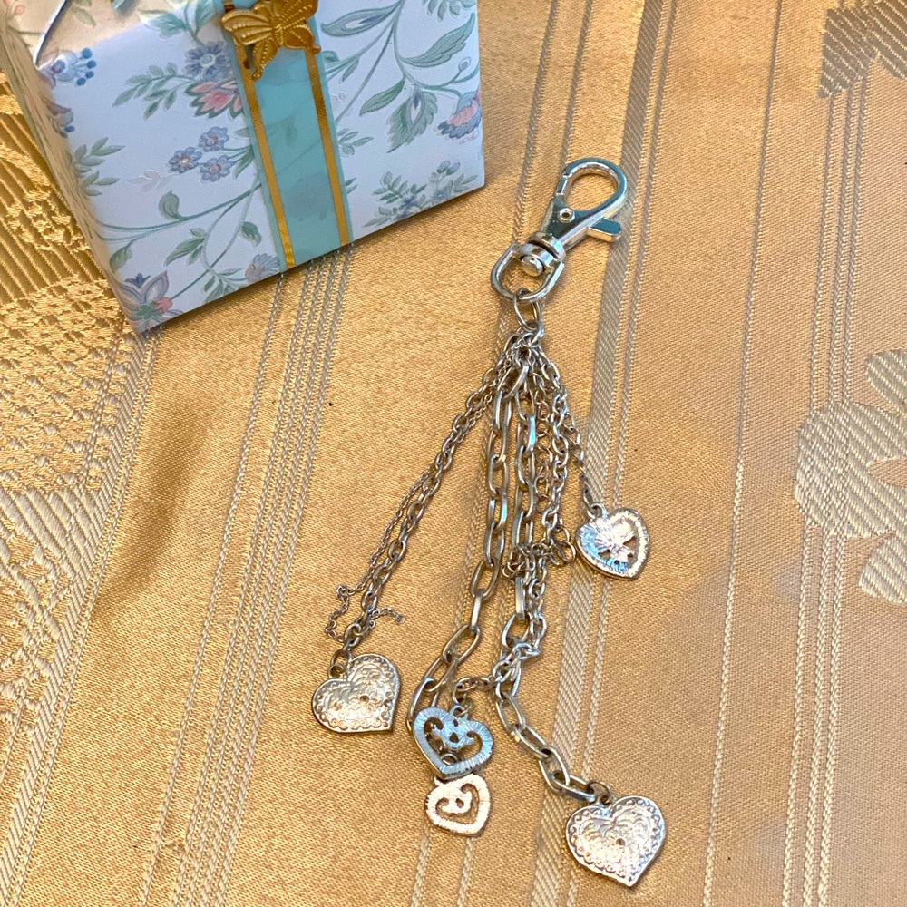 Silver tone charms